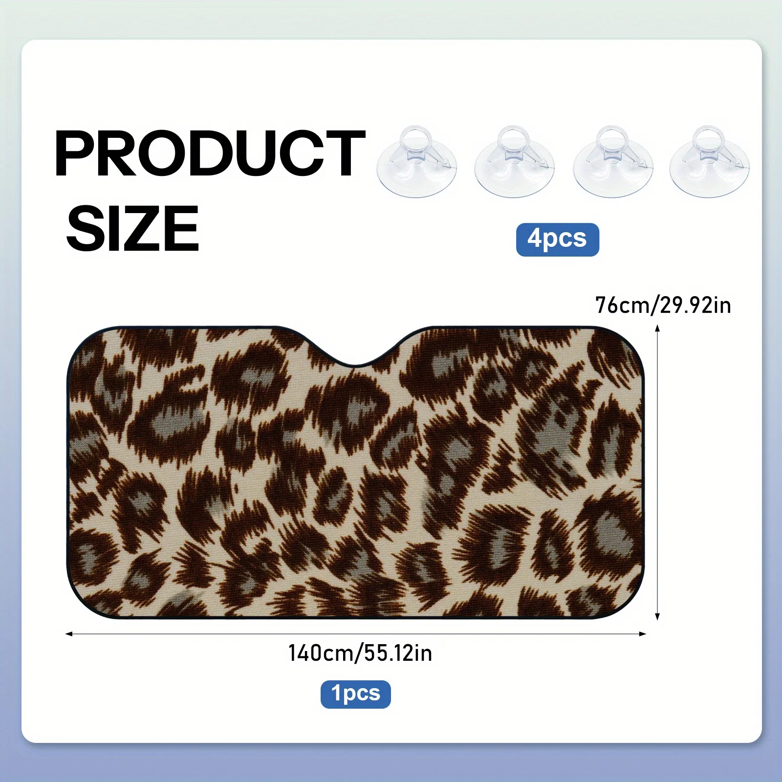 Sun Protection, 1pc Windshield Car Sun Visor - Foldable Sunshade, Pattern Theme, UV Protection And Internal Cooling, Easy To Ins