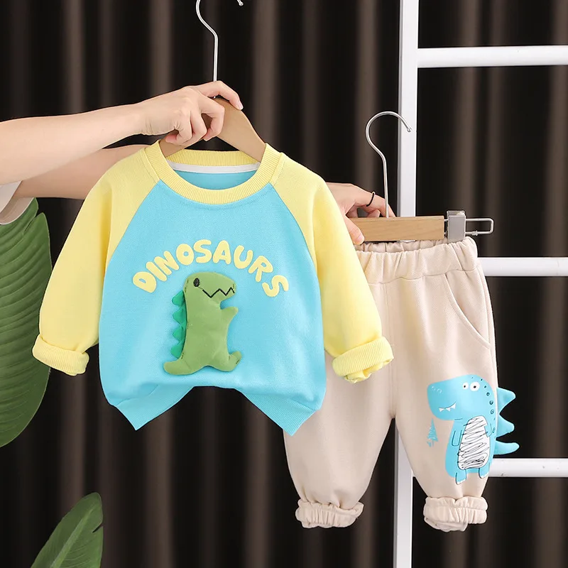 New Spring Autumn Baby Girl Clothes Suit Boys Clothing Children Fashion T-Shirt Pants 2Pcs/Sets Toddler Costume Kids Tracksuits