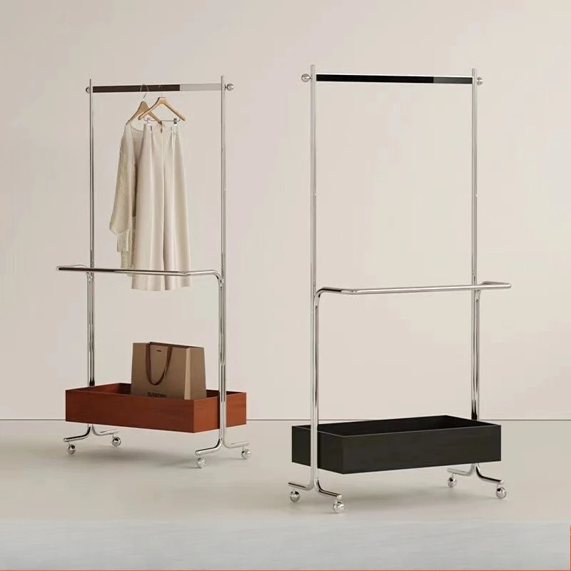 

Multifunctional Organizer Clothes Rack Nordic Simple Floor Designer Coat Hanger Standing Luxury Wieszak Na Ubrania Furniture