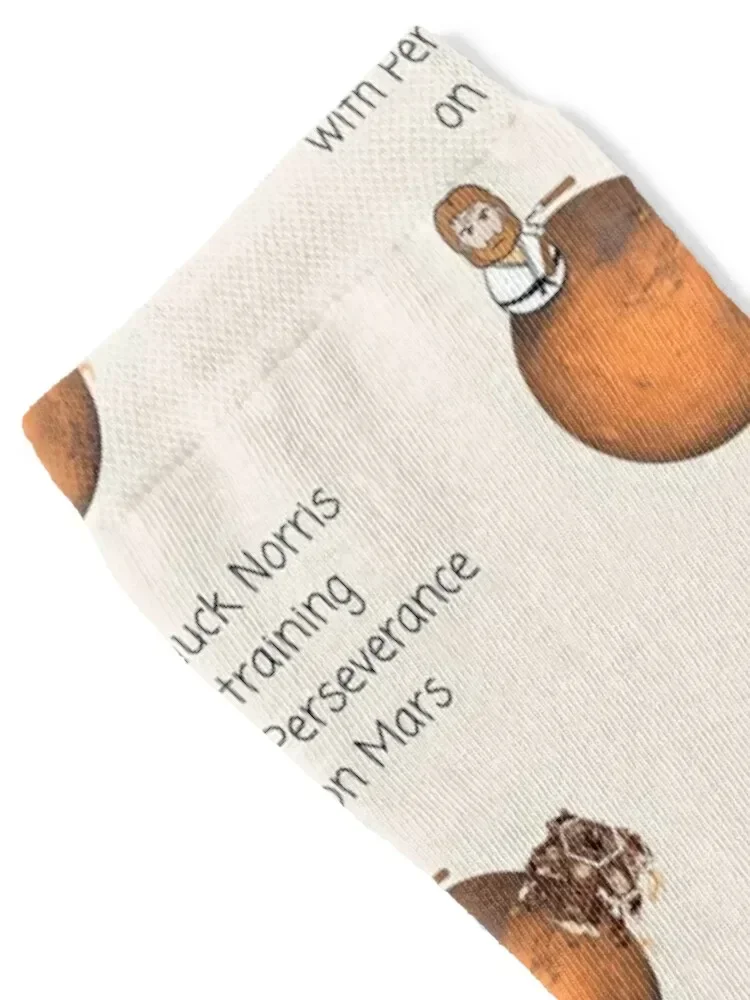 Chuck Norris training with Perseverance on Mars Socks sport Heating sock football compression Socks Women's Men's