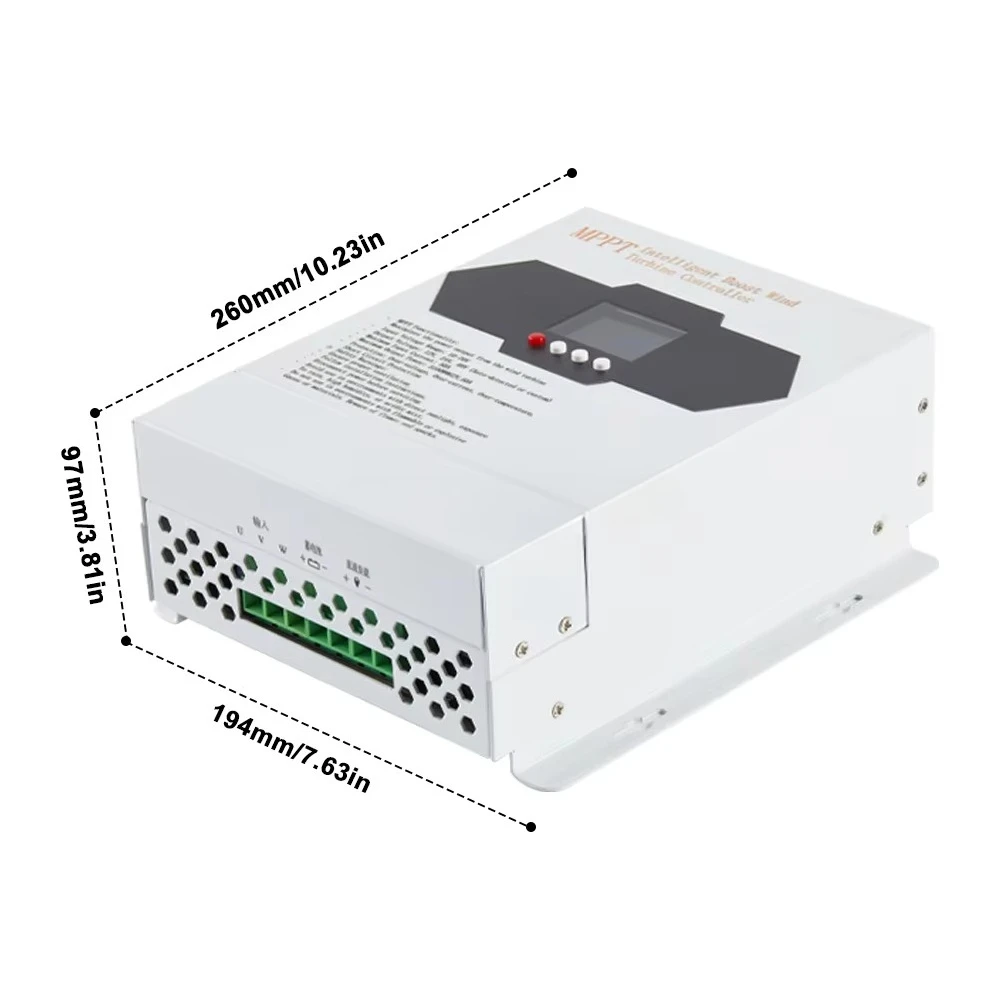 6000W Hybrid Boost ARM Solar Panel Charge Controller 12V 24V 48V MPPT Dump Load Wind Turbine Generator Controller