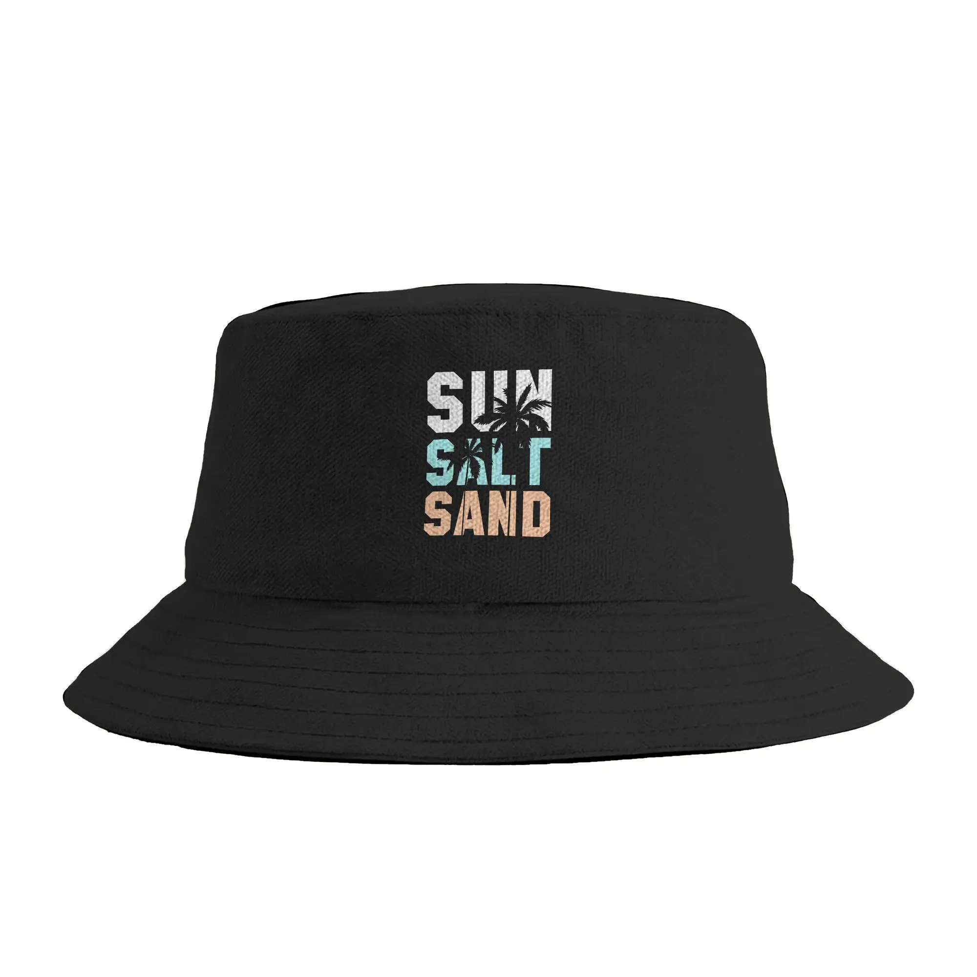 Life is Better at The Beach Vacation Sun Salt Sand Bucket Hat  Harajuku Fisherman Caps For Unisex Trendy Beach Travel Visor Hats