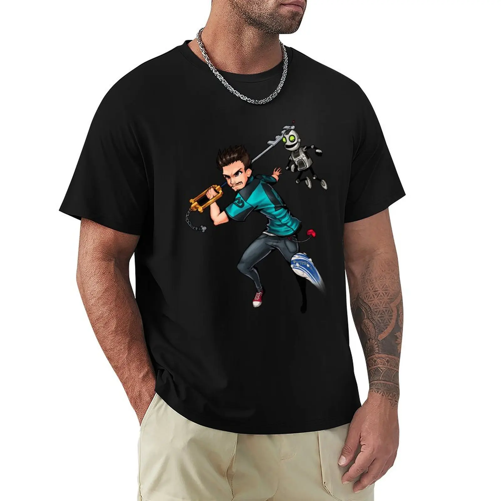 AwesomenessDude Video Game Mashup! T-Shirt cotton t shirt man T-Shirt