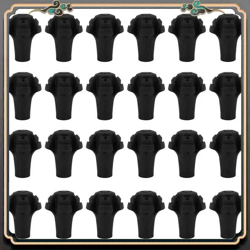 

B11A-6X Four Pack Of Extra Durable Rubber Replacement Tips (Replacement Feet/Paws / Ferrules/Caps) For Trekking Poles