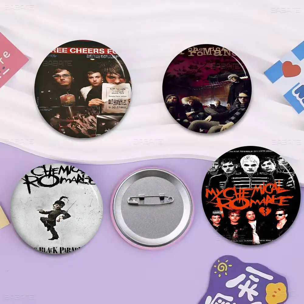 

Famous bands My Chemical Romance Badges Creative Tinplate Soft Button Pins Animal Icon Brooch Lapel Backpack Badge Accessories