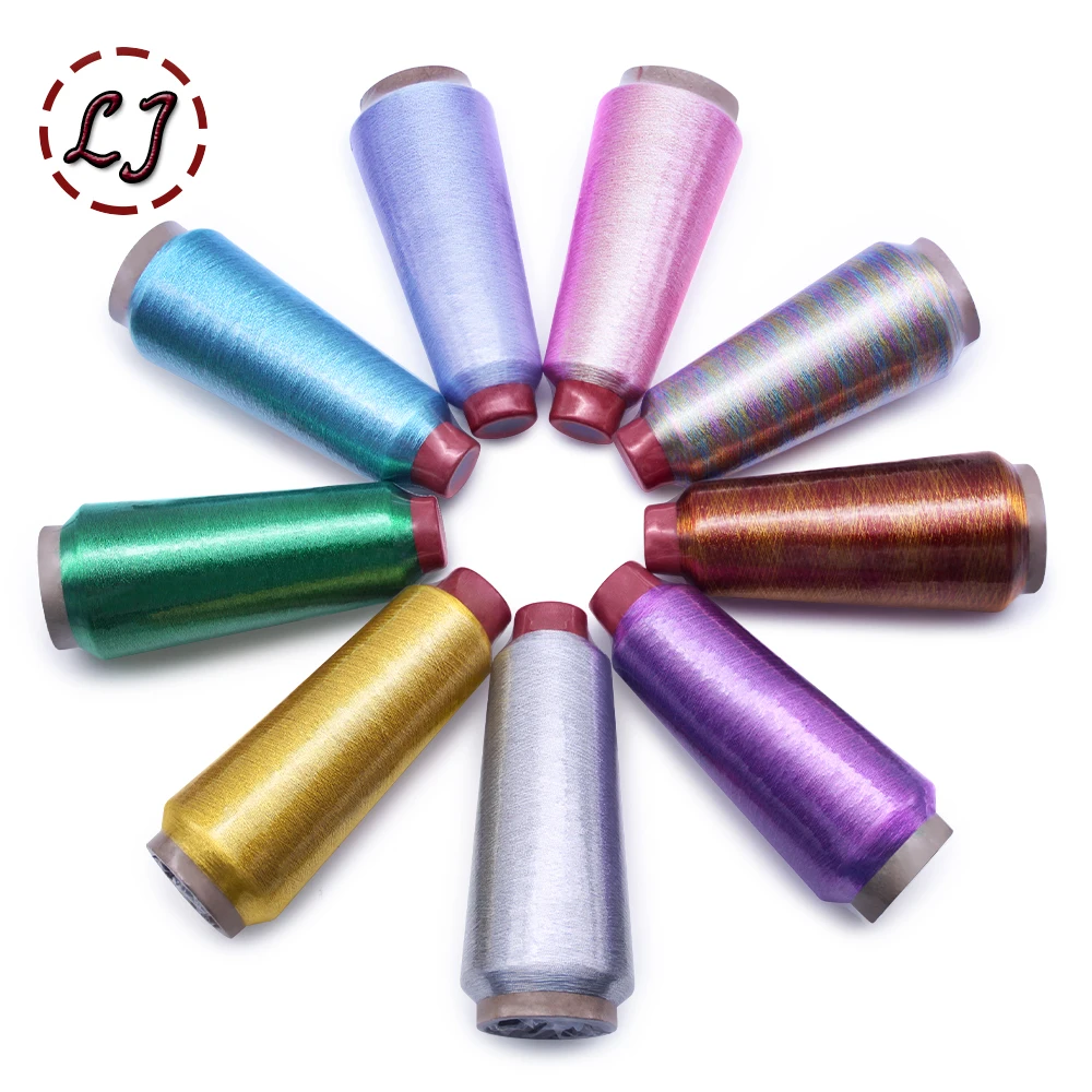 Hot sale 3200M/Roll DMC Metallic Embroidery Crochet Knitting Yarn Cross Stitch Metallic Yarn Threads Sewing accessory diy