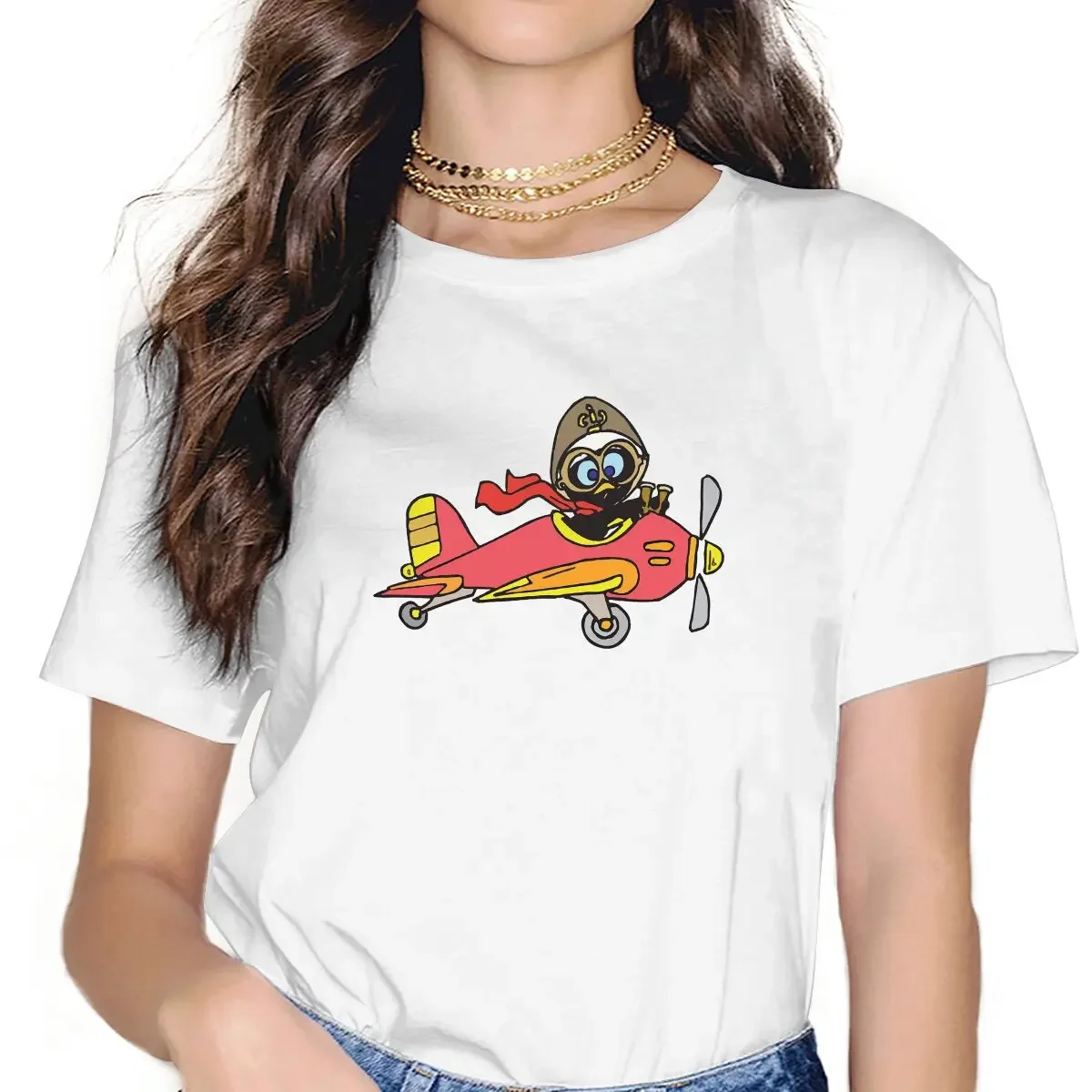 Calimero Anime Pilot Unisex T Shirt Fashion Femmes Tees Summer Clothing Harajuku O-Neck TShirt