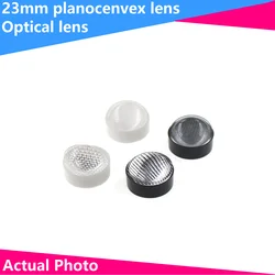 23mm LED flat convex lens optical lens smooth frosted surface bead surface mesh noodle pattern