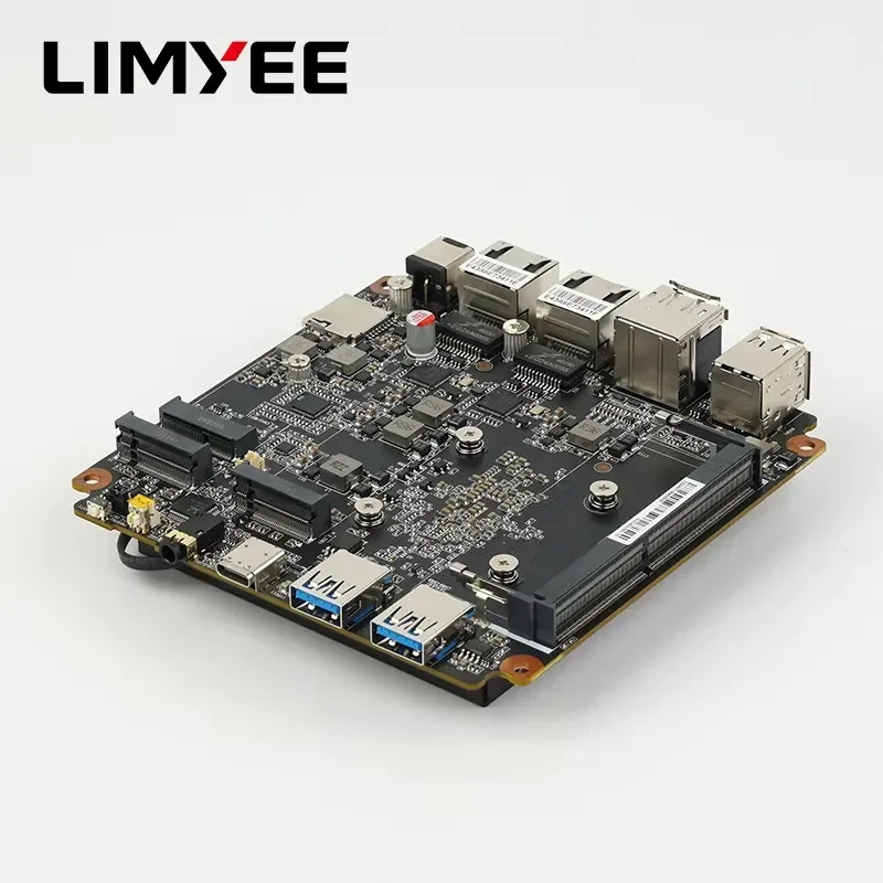 for Limyee N150 N97 Nano ITX Motherboard DDR5 Single Channel Dual M2 NVME Integrated Graphics CPU Included 16GB Max RAM