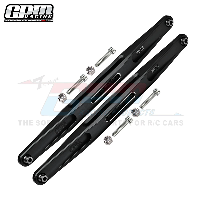 GPM aluminio 7075 brazo de arrastre trasero enlaces inferiores varilla de tracción inferior para TRAXXAS 1/7 UDR 85076-4