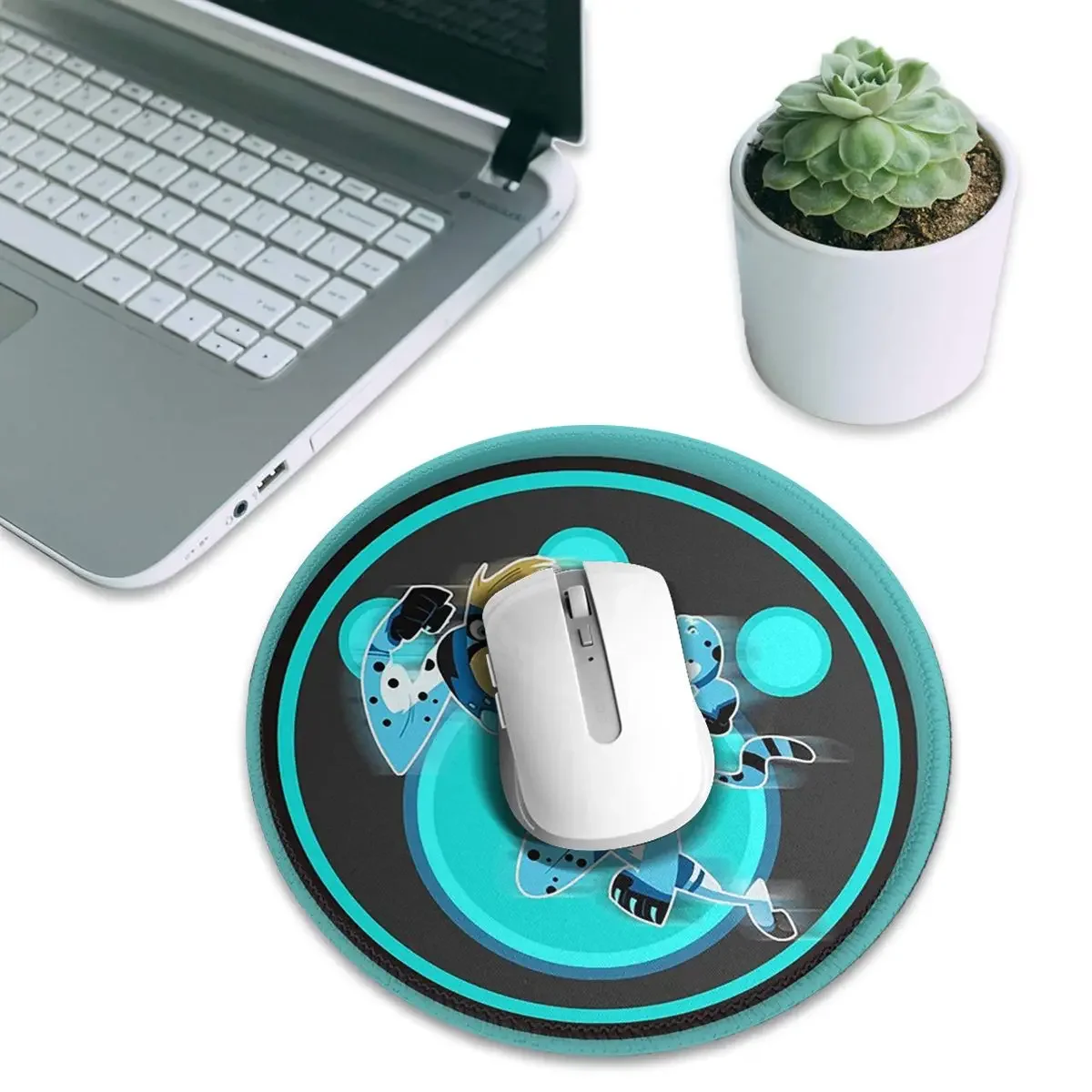 Wild Kratts Blue Color Round Mouse Pad Computer Keyboard Mouse Mat Gaming Laptop Desk Mat Office Accessories Table Mats