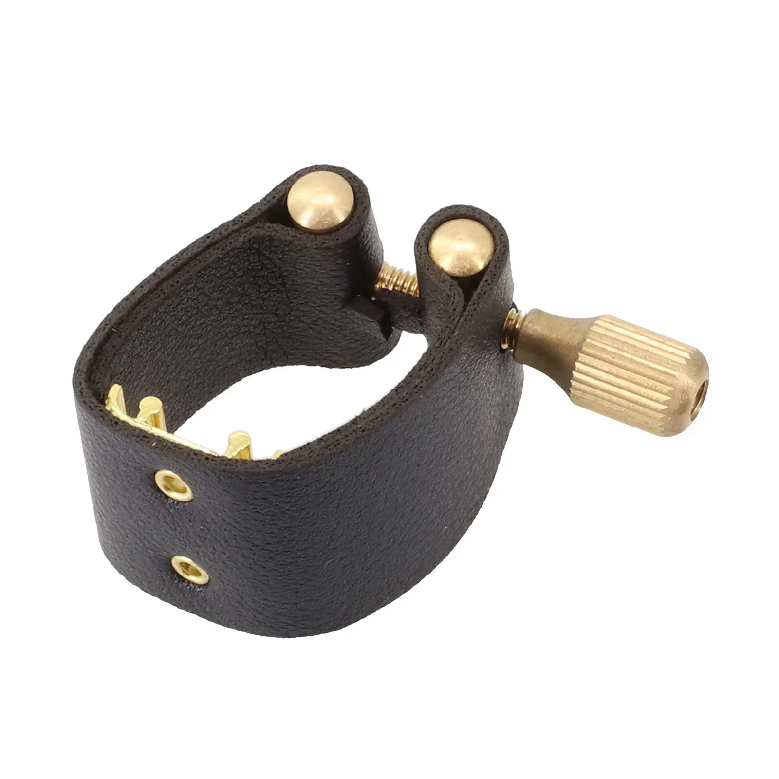 Ligadura para saxofón Alto, piezas universales, accesorios prácticos, negro, sujetador compacto, duradero