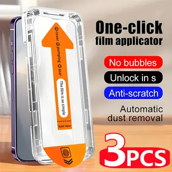 NNBILI 3ks oleofobní povlak, bez prachu, snadná instalace, ochrana obrazovky pro iPhone 14 11 13 12 15 16 17 Pro Max 17 Air Glass 10 nejlepší prodej Apple iPhone 12 - №8