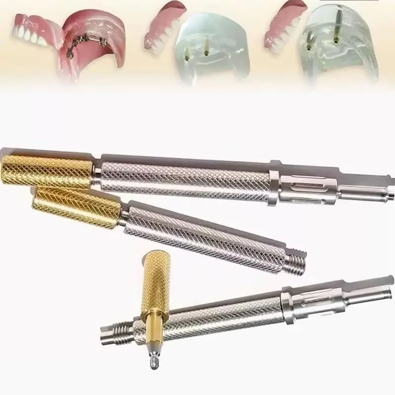 1Pcs Dental Base Locator Core Tool - Universal Implant Tool for Removable Insertion, Extraction & Retention Caps Replacement