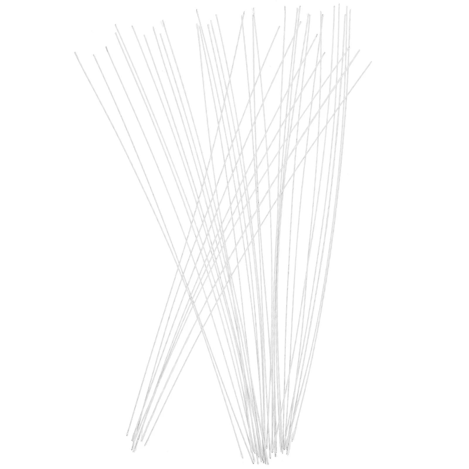 

40 Pcs Wire Flower Pole Diy Stems Floral Faux Crafting Artificial Decorative Electric