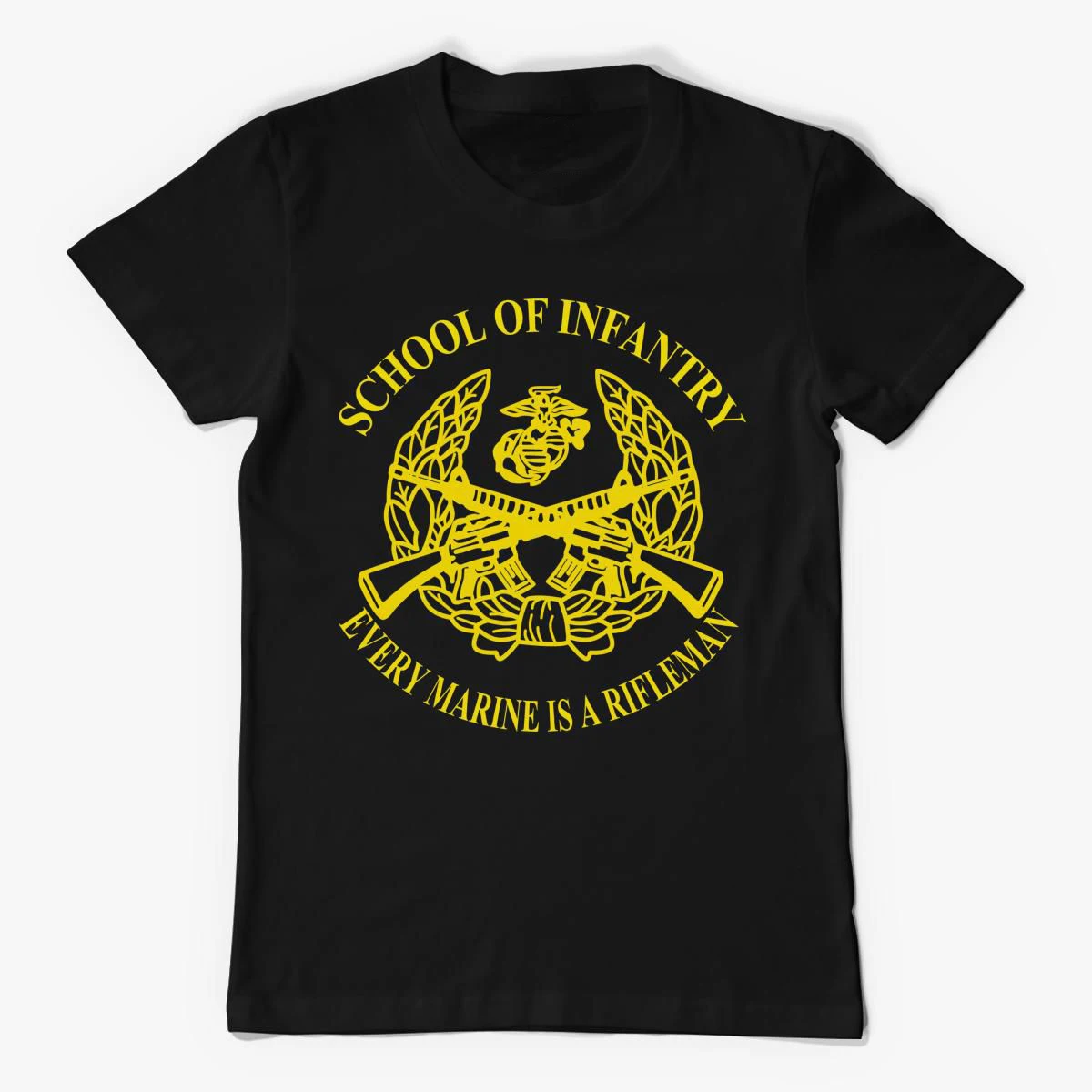 US Marine Corps School of Infantry T-Shirt 100% Cotton O-Neck Summer Short Sleeve Casual Mens T-shirt Size S-3XL