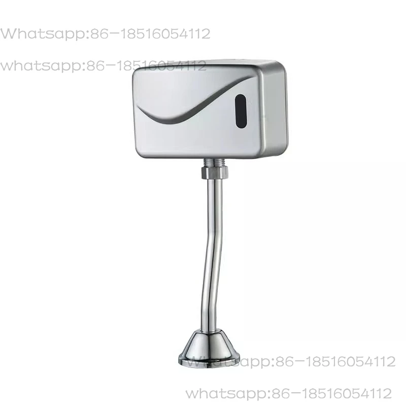 Bathroom Toilet Automatic Electric Urinal Flush Valve Sensor Infrared Touchless Exposed Wall Mount DC 6V Accessories
