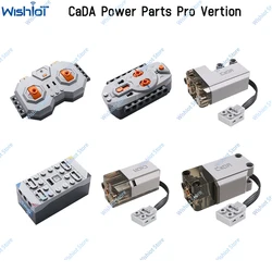 CaDA Technical Motor Parts Compatible with Legoeds Building Blocks Mechanical MOC Power Functions Car Model Upgrade Servo Motor