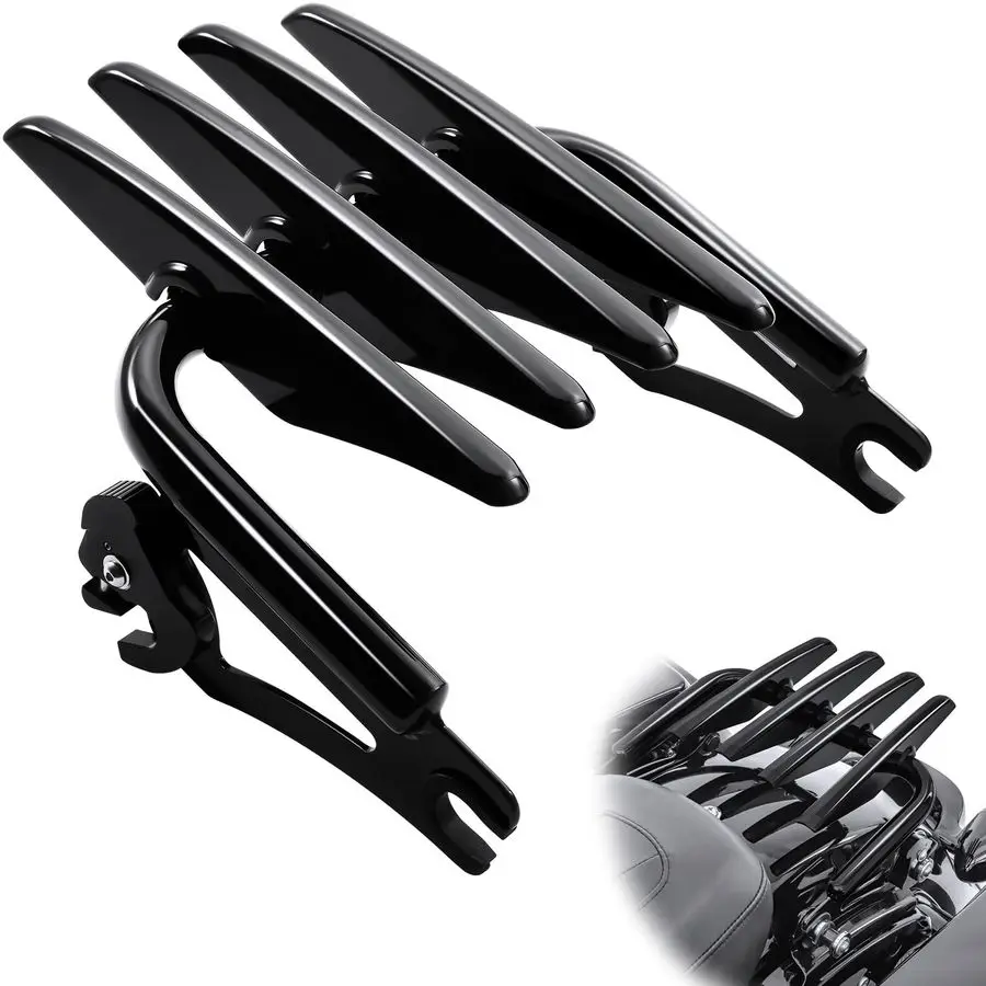 

Luggage Rack for Harley Touring, Detachable Stealth Luggage Rack Compatible with 20092024 Harley Davidson Street Road Electra Gl