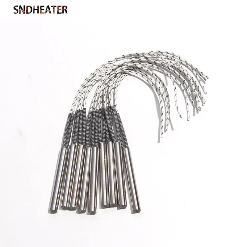 SNDHEATER 310 Stainless Steel 100-250W 110V/220V Resistance Rod Cartridge Electric Heater Sing-end Pipe 10mm*30-80mm 5pcs/lot