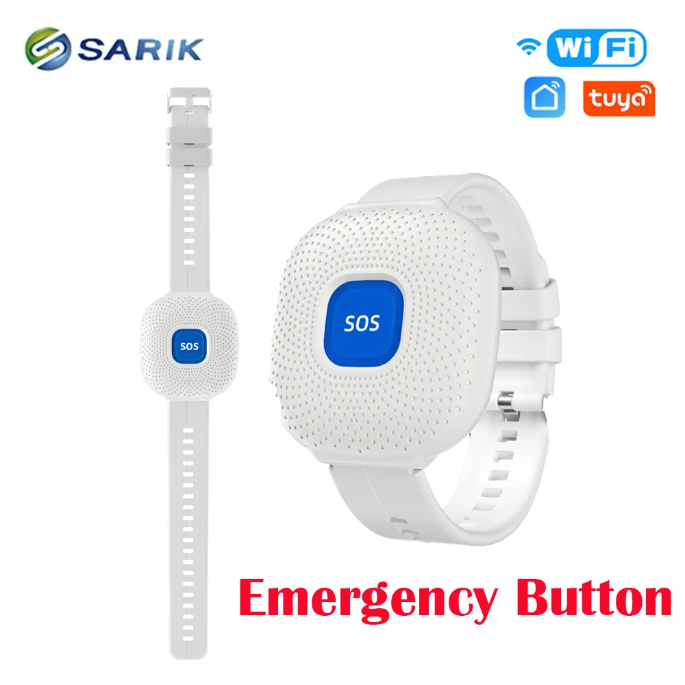 

Waterproof Tuya Smart Wifi Safety SOS Bracelet Emergency Alert SOS Watch Elderly Fall Alarm SOS Call Panic Button