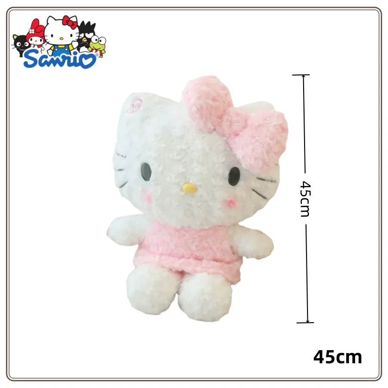 

Новая плюшевая игрушка Sanrio Kawaii Hello Kitty, милая мультяшная подушка с котом, кукла, украшение для дома, подушка для сна, кукла-сюрприз, подарок на день рождения