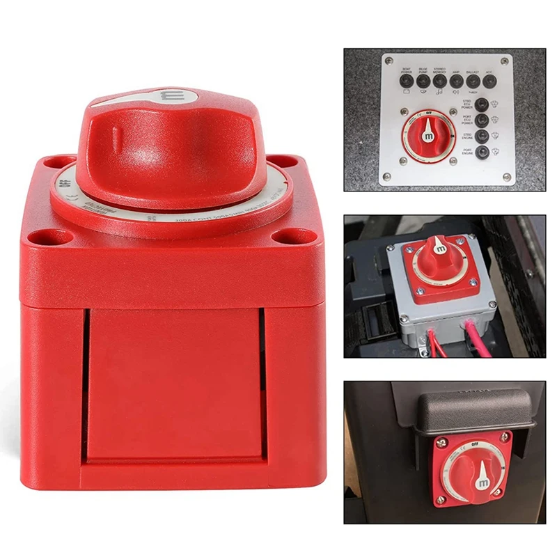 Mini Switch Cut On/Off Marine Boat 12-48V 100-300A Battery Switch Isolator Disconnect Rotary Easy To Use Selector 3 Position image 2