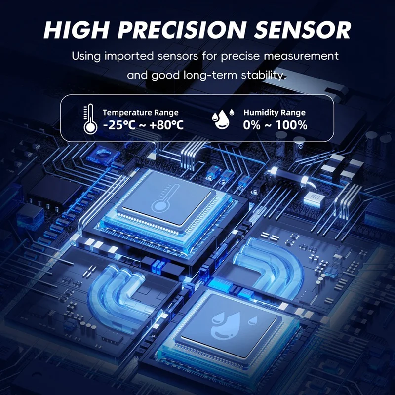 M05K WIFI Temperature And Humidity Sensor Furnishing Temperature And Humidity Detector Intelligent Temperature Humidity Alarm