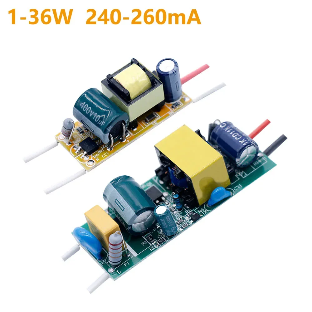 

1PCS 1-36W 240-260mA LED Driver Output Voltage 90-265V For LEDs Power Supply Lighting transformer For LED Bulb Lightting
