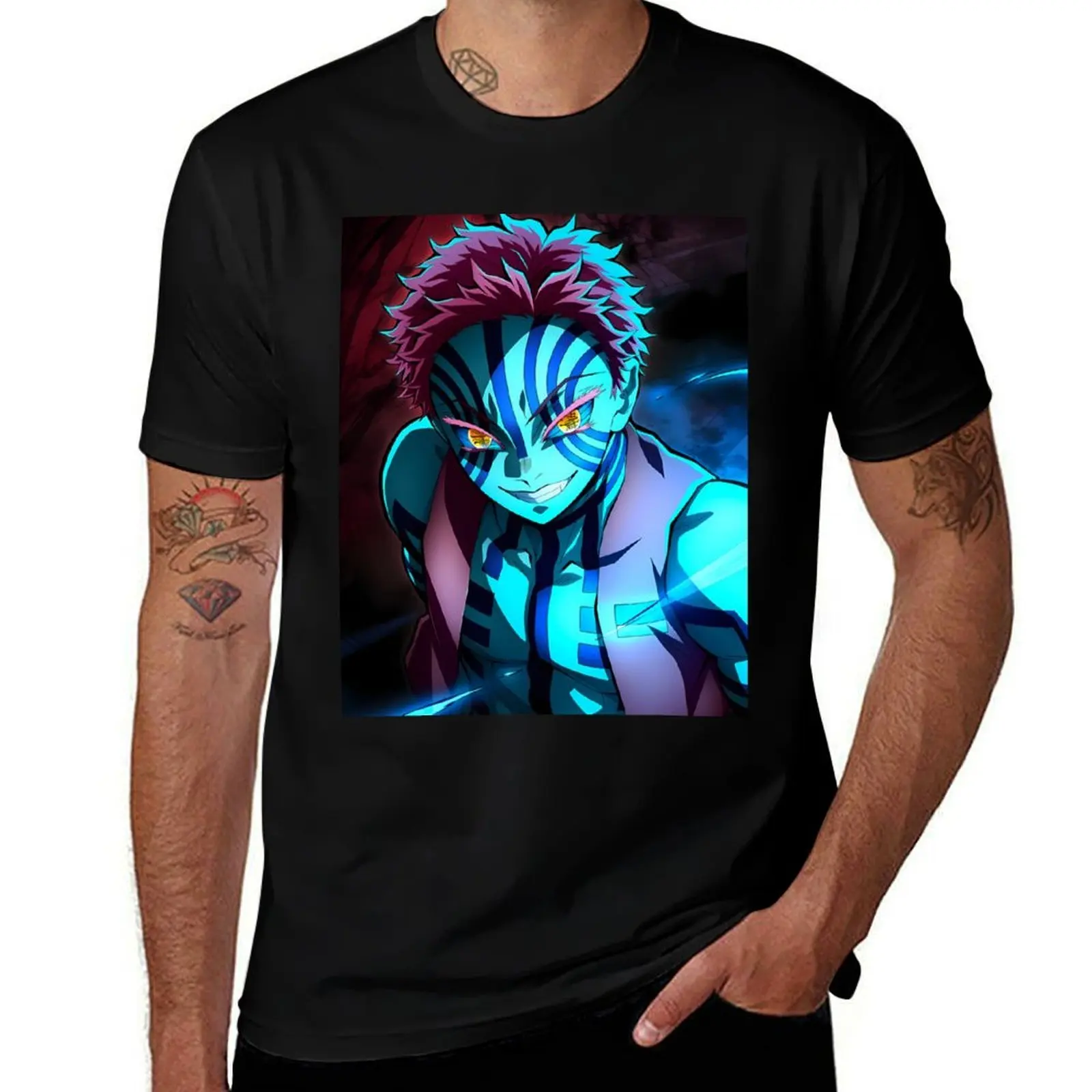 

Akaza -1 T-Shirt anime tshirt korean fashion funny costumes mens funny t shirts