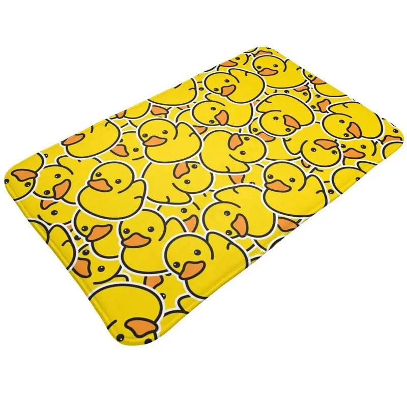 Custom Yellow Classic Rubber Duck Gothic Floor Door Kitchen Bathroom Mats Anti-Slip Indoor Doormat Bedroom Balcony Carpet Rug