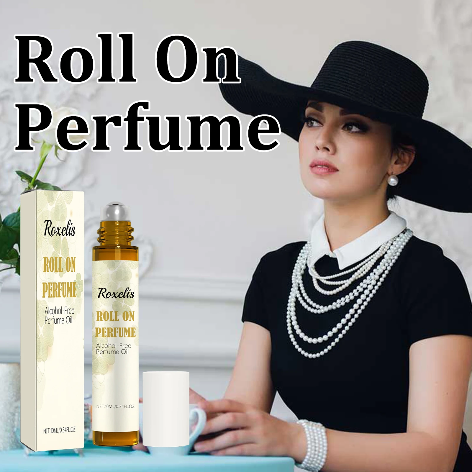 ROXELIS Roll On Perfume Women's Ball Perfume Travel Wear Concentrated and Lasting Fragrance Body Fragrance Light Perfume