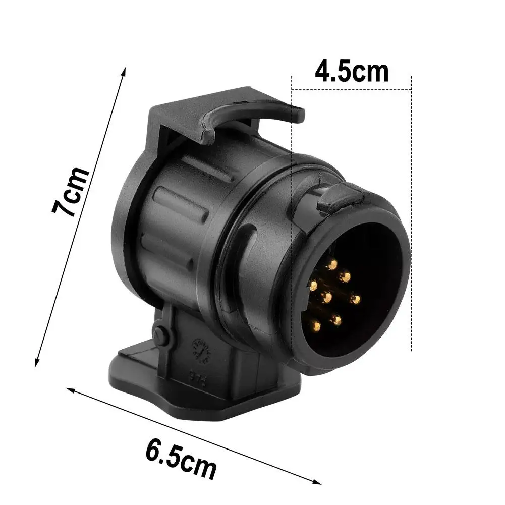 Europäische 12v 13Pin Zu 7Pin Stecker Mini Adapter Anhänger Rv Zu Stecker Steckdose Abschleppen Umwandlung 13 7 anhängerkupplung Trail