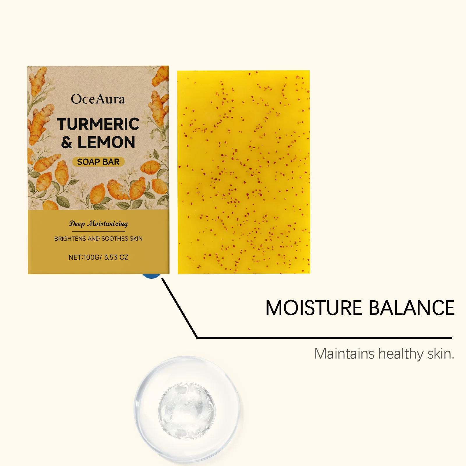 الكركم الليمون اشراق الصابون بار التقشير التطهير العميق ترطيب إصلاح تنعيم منعش تفتيح الصابون اليدوية