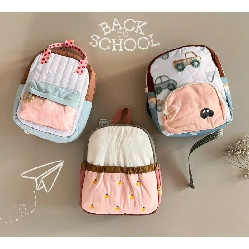 

Новое поступление, милый детский рюкзак с мультяшной вышивкой для мальчиков и девочек в детском саду