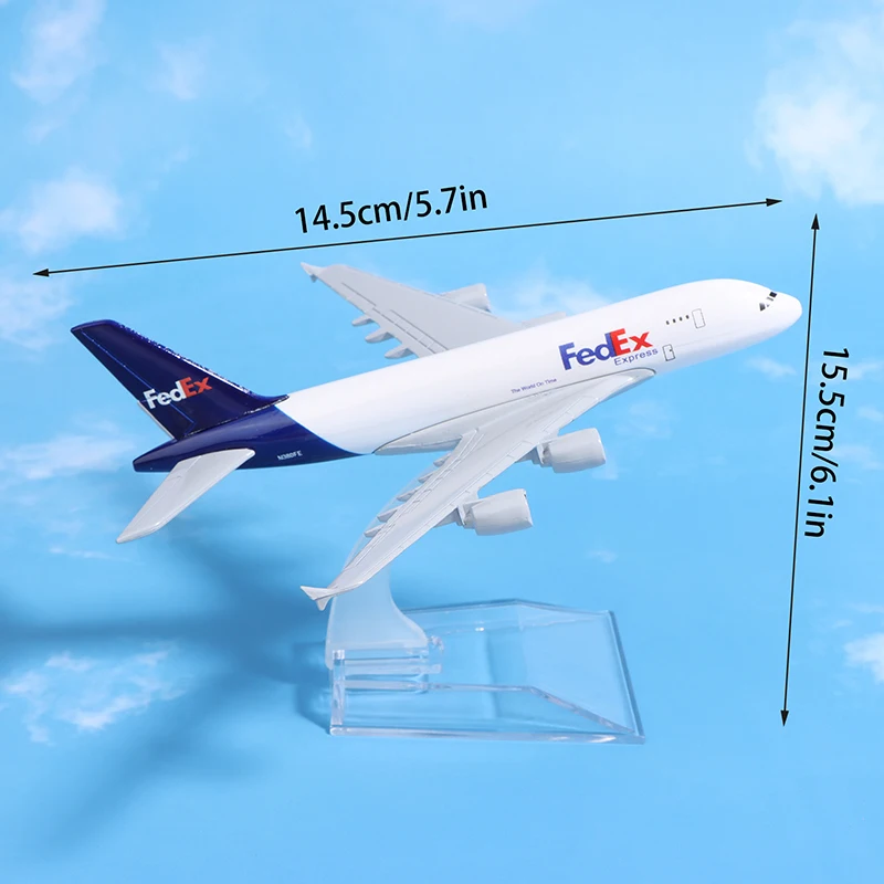 Scale 1:400 Fedex Airlines Boeing Aircraft Model - Ideal Addition To Any Diecast Aircraft Collection