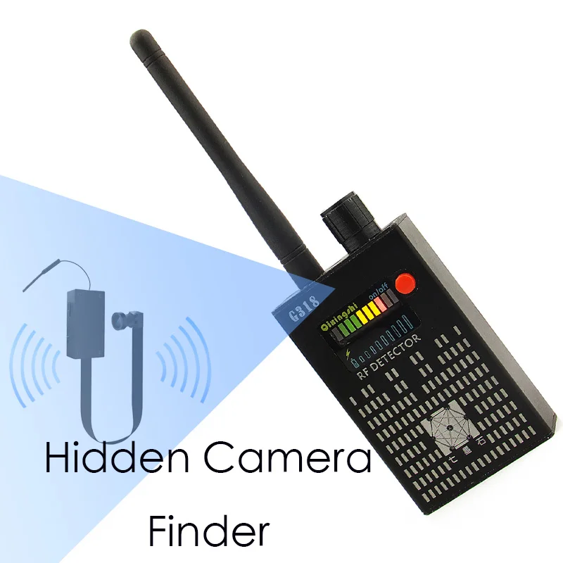 G318 Professional Privacy Guard, 1MHz-8GHz, High Sensitivity RF Signal Detector 35H Battery Life Anti Spy Hidden Camera Finder