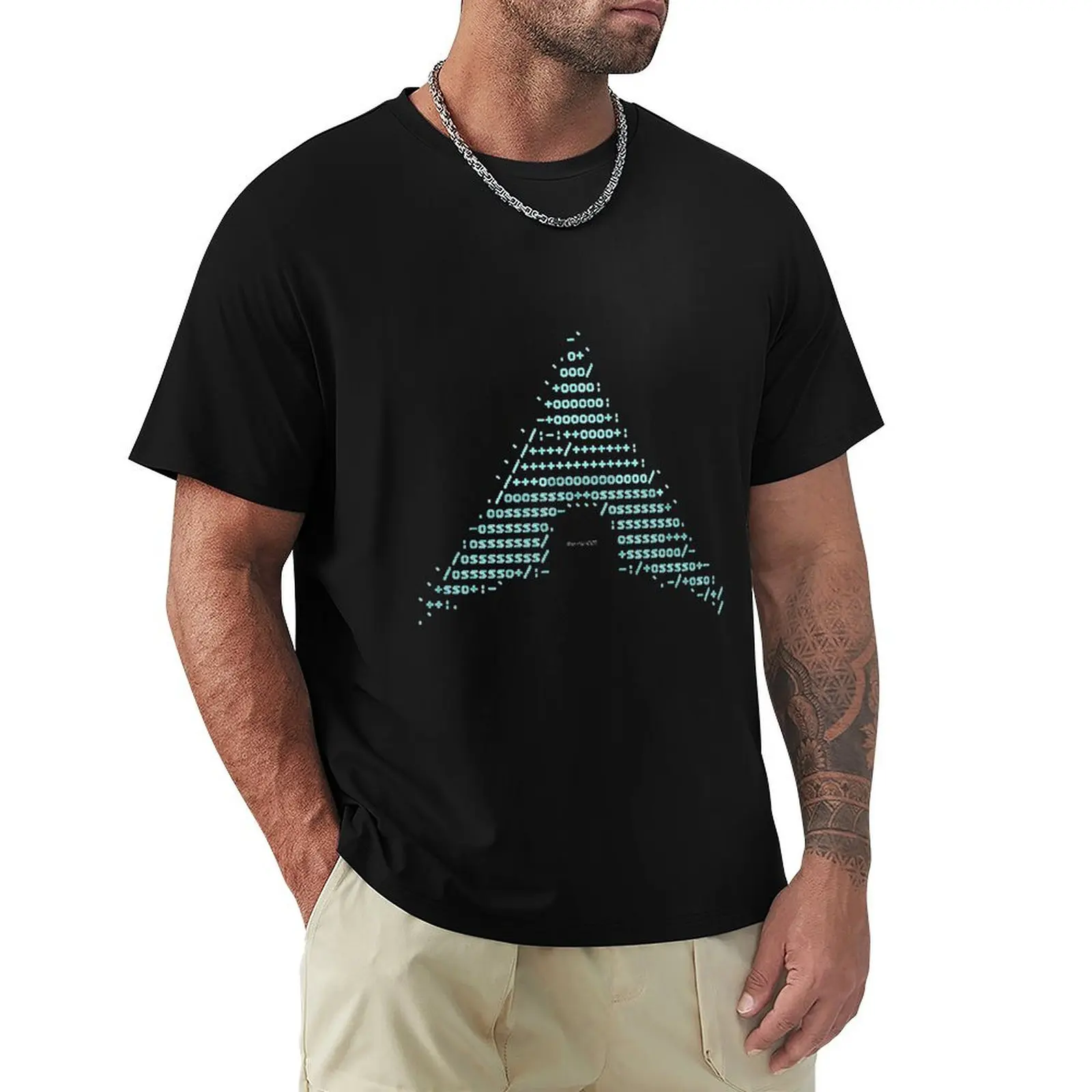 Arch-Linux-logo-- T-Shirt man t shirts high quality luxury brand T-Shirt