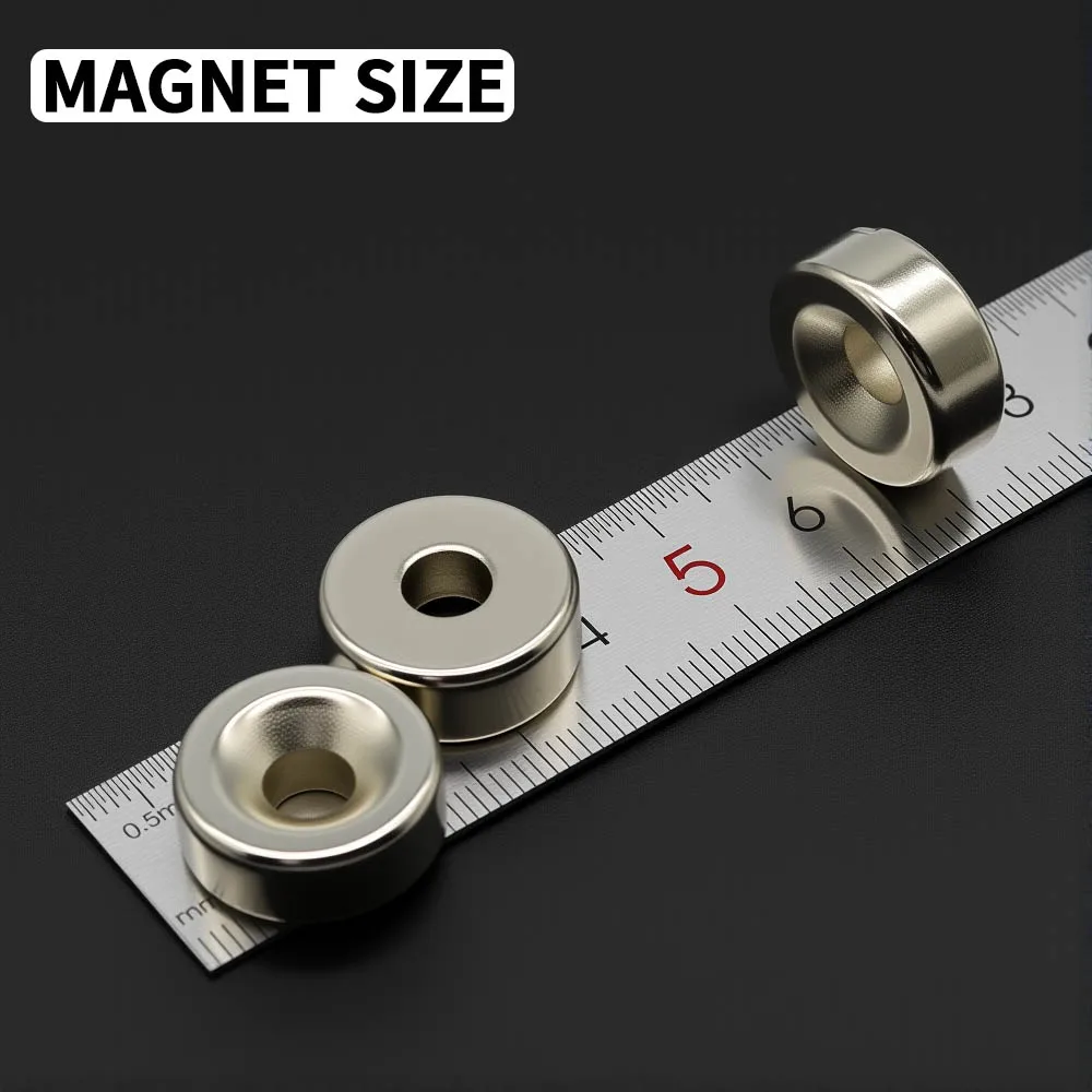 20x8-6mm Powerful with holes Neodymium Magnet N35 NdfeB Permanent Magnetic imanes Round Super Strong Fridge Magnets DIY