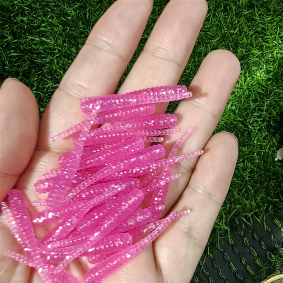 MUKUN Señuelos swimbait cola recta – Vinilos para lubina y carpa