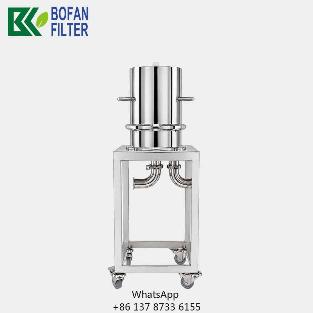 Corrosion Resistant Stainless Steel Capsule Filter Lithium Ion Battery Electrolyte Purification Filter Cartridge OEM Factory