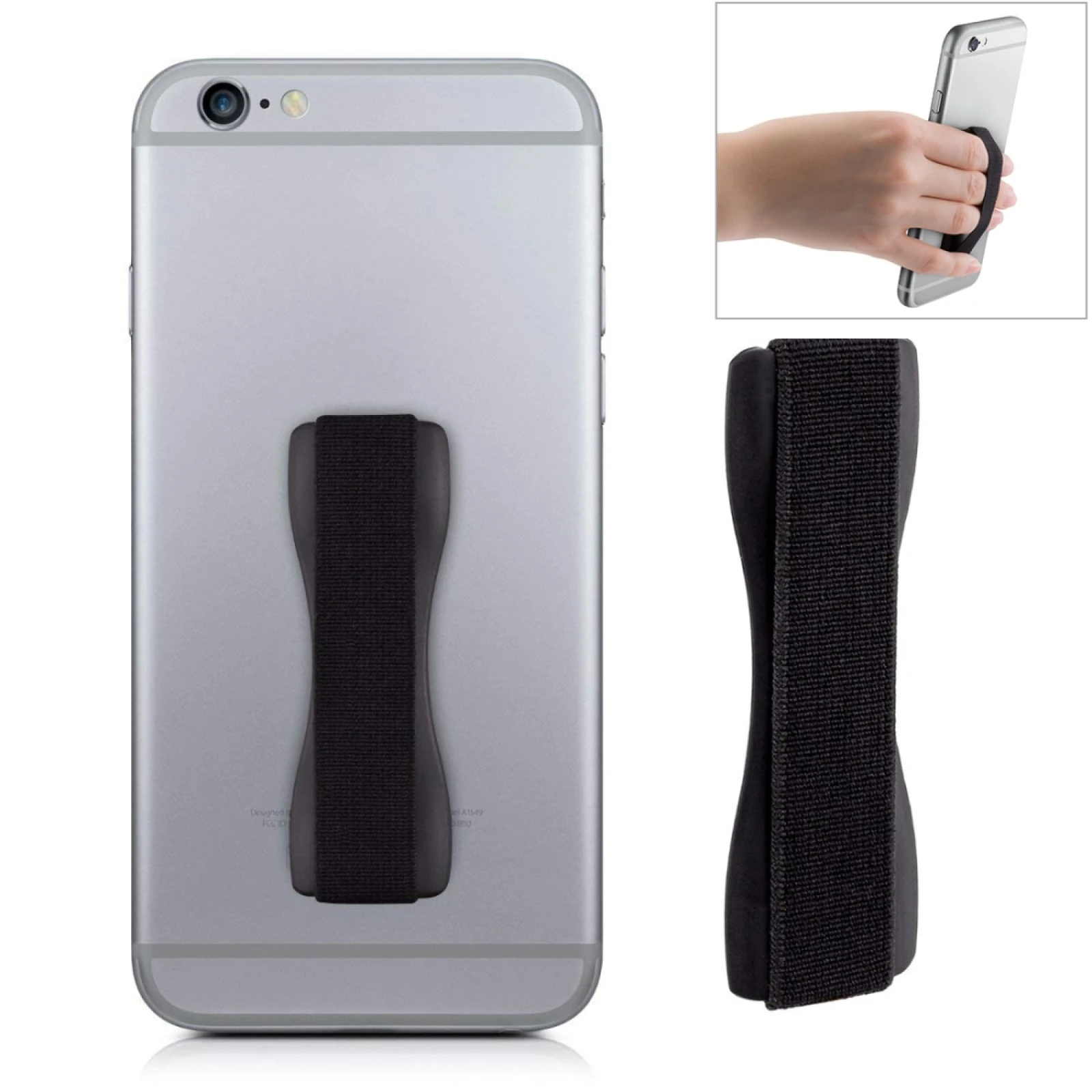 

Finger Grip Phone Holder for iPhone, Galaxy, Sony, Lenovo, HTC, Huawei, and other Smartphones