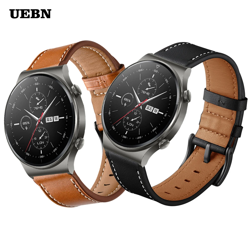 

Genuine Leather Strap For Huawei Watch GT 2 Pro Band 42mm 46mm 2e & Honor ES Bracelet Watchband bands