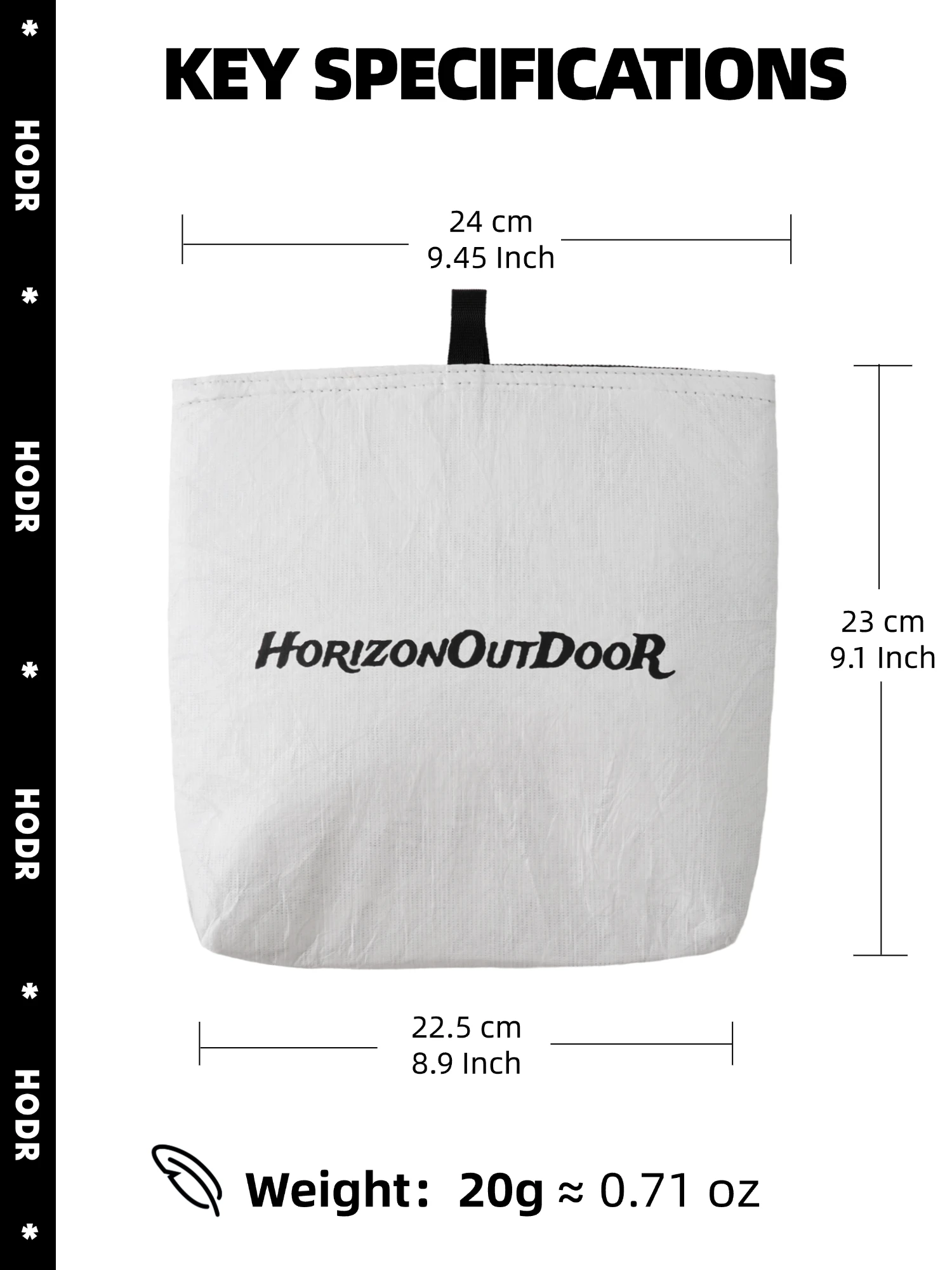 [HODRGEAR] Outdoor Tyvek ® Isolierte Lebensmittelbeutel, ultraleichte Gefriertrocknungs-Mahlzeit, gemütliche Wärmetasche, reißfeste Ausrüstung für Wanderungen und Camping – Detail 5