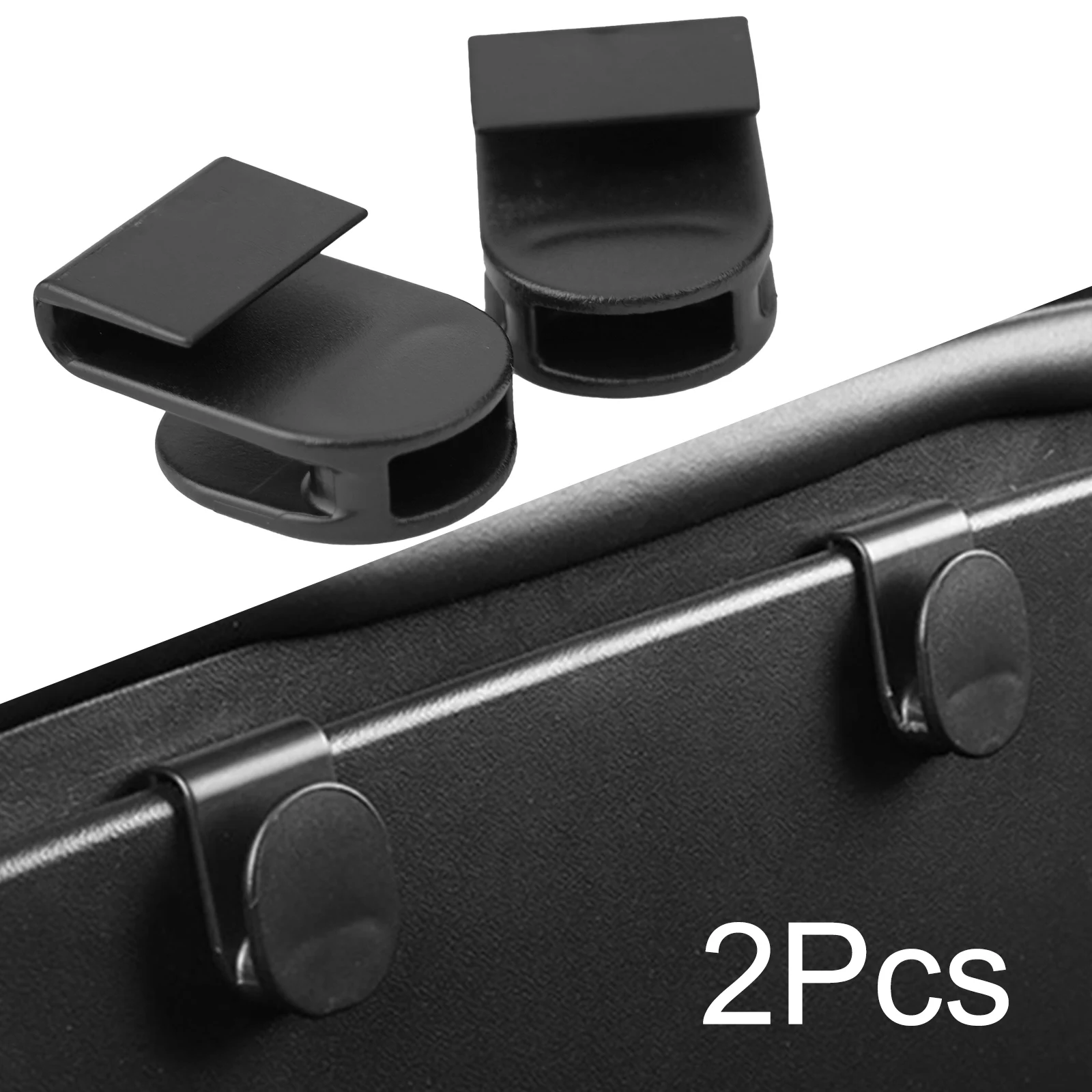 2Pcs Car Front Trunk Hook Hanger Grocery Bag Cargo Hook Holder Black Articulate For Model Y Front Spare Box Hook Storage Couple