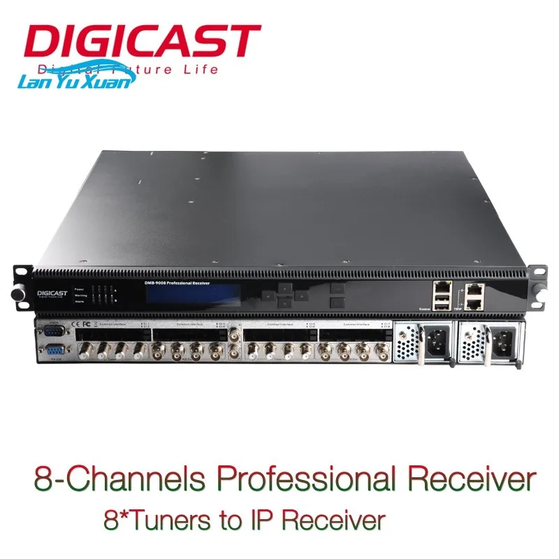 8 Channels IRD Satellite Receiver with 4 CI Slot Support Irdeto Conax CAS for Digital TV Headend Equipment