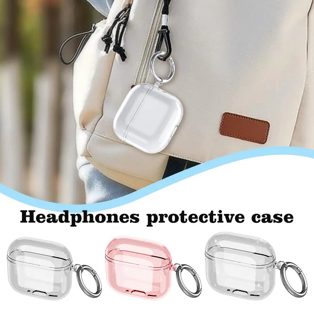 Transparent Cases For AirPods Pro 4nd Bluetooth Wireless Earphone Protective Cover For Airpods 4 Clear Soft Case Wave Shell