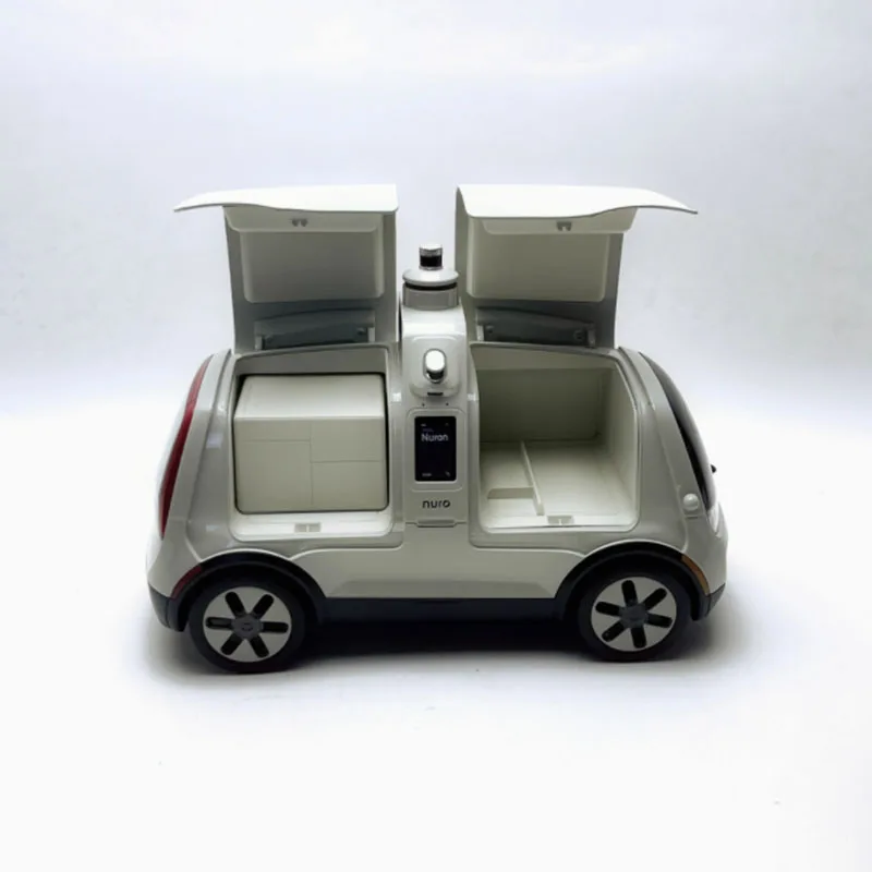 

Diecast 1/12 Scale NURO's Logistics Intelligent Distribution Vehicle Alloy Simulation Car Model Static Collection-No Color Box