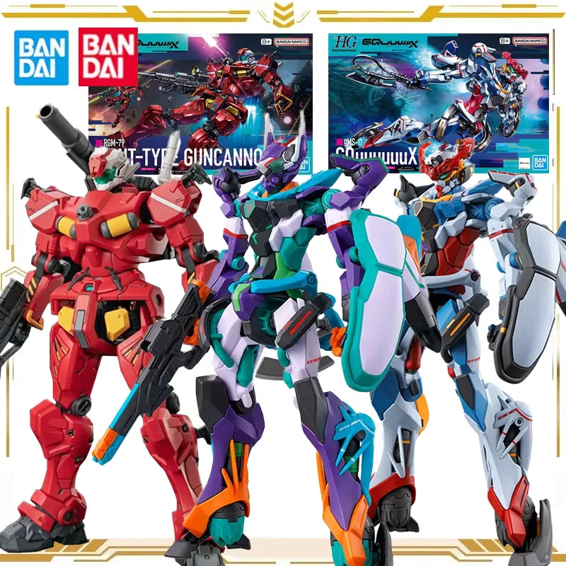 Bandai Original GUNDAM Anime Figur HG 1:400 Montage Modell Militär Polizei Zagu Action Figur Spielzeug für Jungen Mädchen Kinder Geschenk