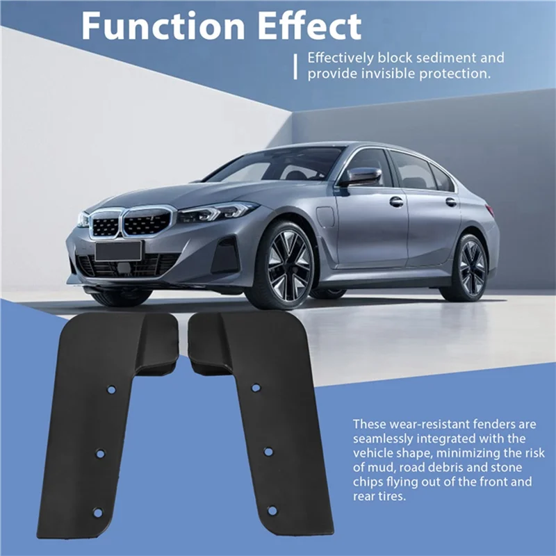 

A10E-4 PCS Car Mudguards Fender Mud Flaps Plastic Car Accessories For BMW I3 2014-2020 Hatchback Front Rear Splash Guards Mudfla